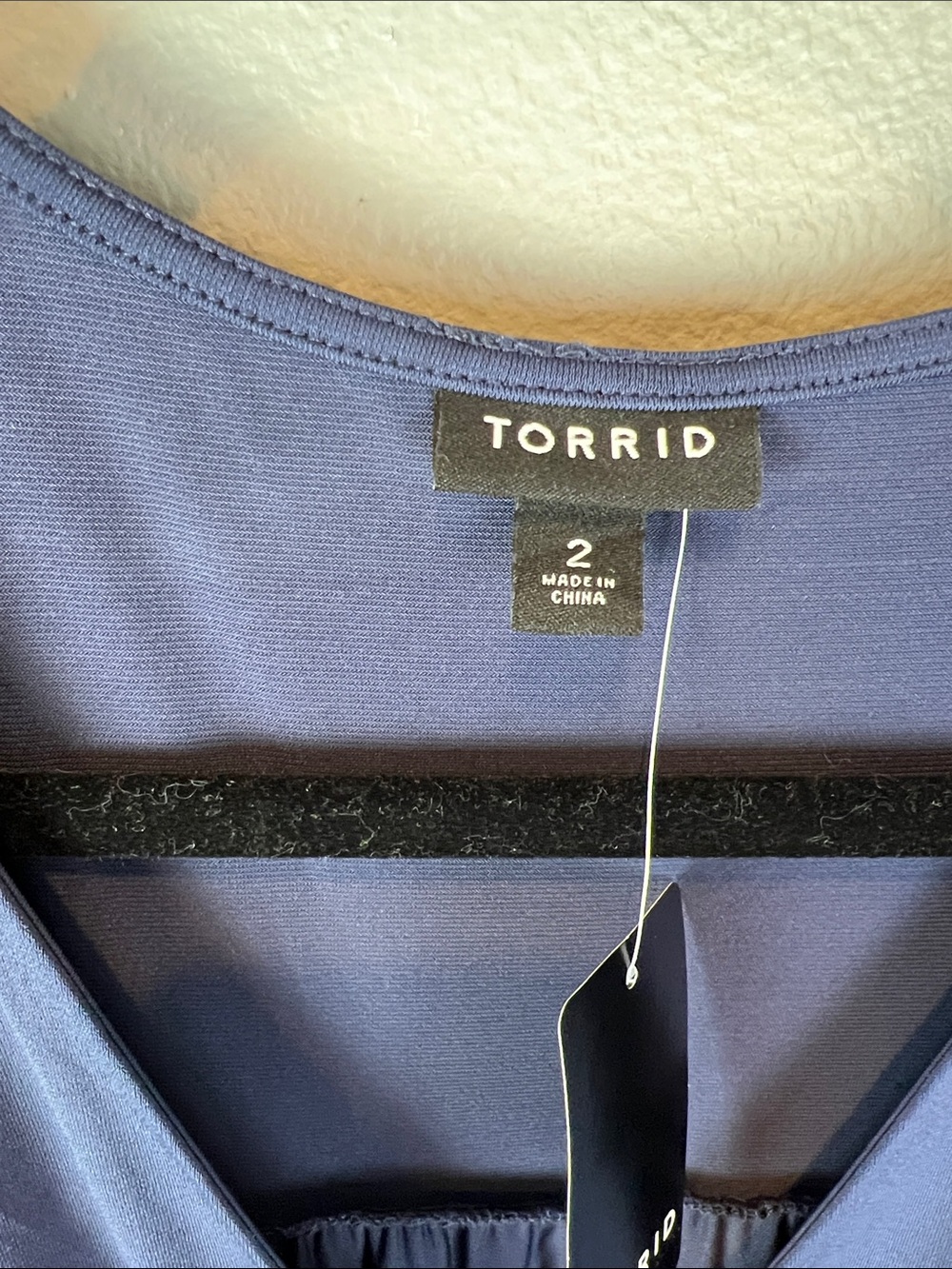 torrid Navy Blue Tiered Knit Midi Dress - Picture 3 of 7